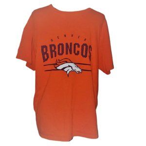 NFL Football Denver Broncos Orange T shirt Top L